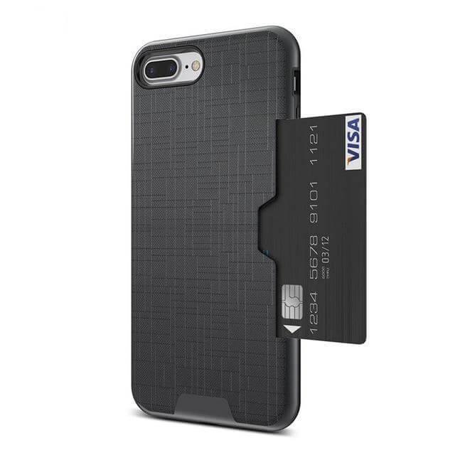 Phone Case Wallet Design Hidden Card Slot Impact-Resistant