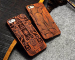 Phone Case Wood & PC Dirt & Impact Resistant