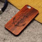 Phone Case Wood & PC Dirt & Impact Resistant