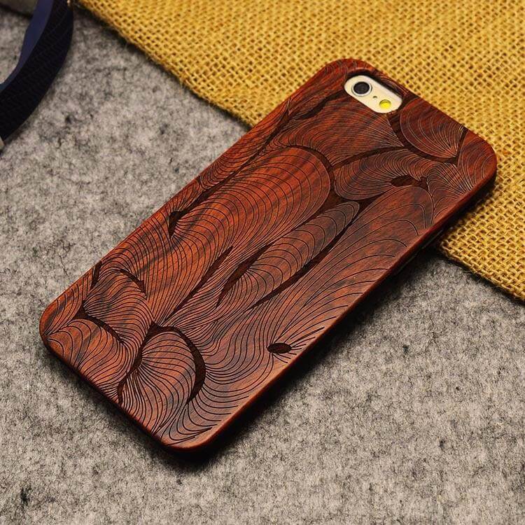 Phone Case Wood & PC Dirt & Impact Resistant
