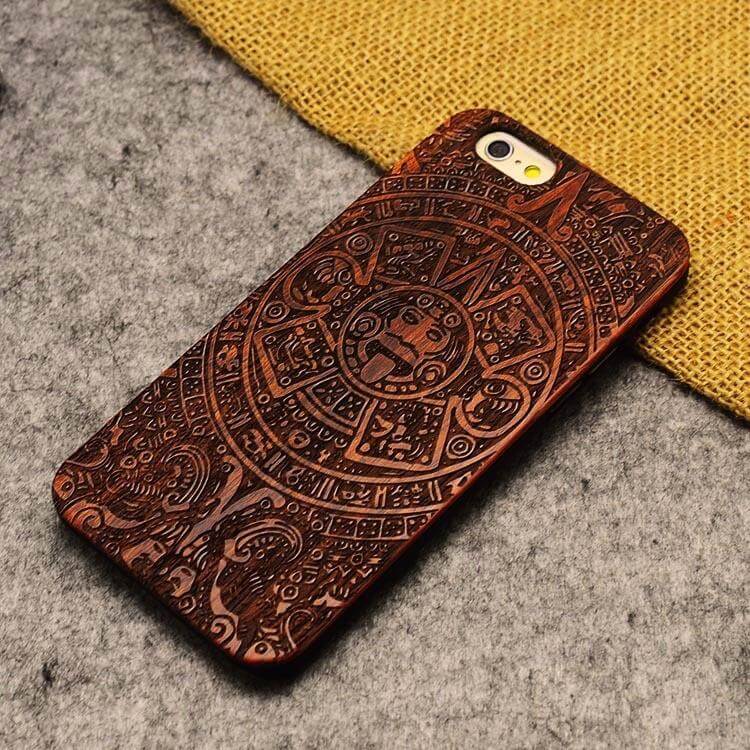 Phone Case Wood & PC Dirt & Impact Resistant