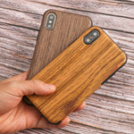 Phone Case Wood Veneer Shock-Absorbing Slim Profile