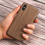 Phone Case Wood Veneer Shock-Absorbing Slim Profile