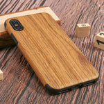 Phone Case Wood Veneer Shock-Absorbing Slim Profile