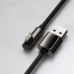 Phone Charging Cable Fast Charging LED Indicator Braided Nylon