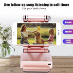 Phone Charging Stand 360° Rotating Bluetooth Speaker Dual USB