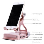 Phone Charging Stand 360° Rotating Bluetooth Speaker Dual USB