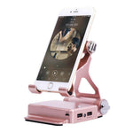 Phone Charging Stand 360° Rotating Bluetooth Speaker Dual USB