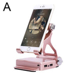 Phone Charging Stand 360° Rotating Bluetooth Speaker Dual USB