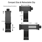 Phone Chest Mount 360° Rotating Hands-Free Recording