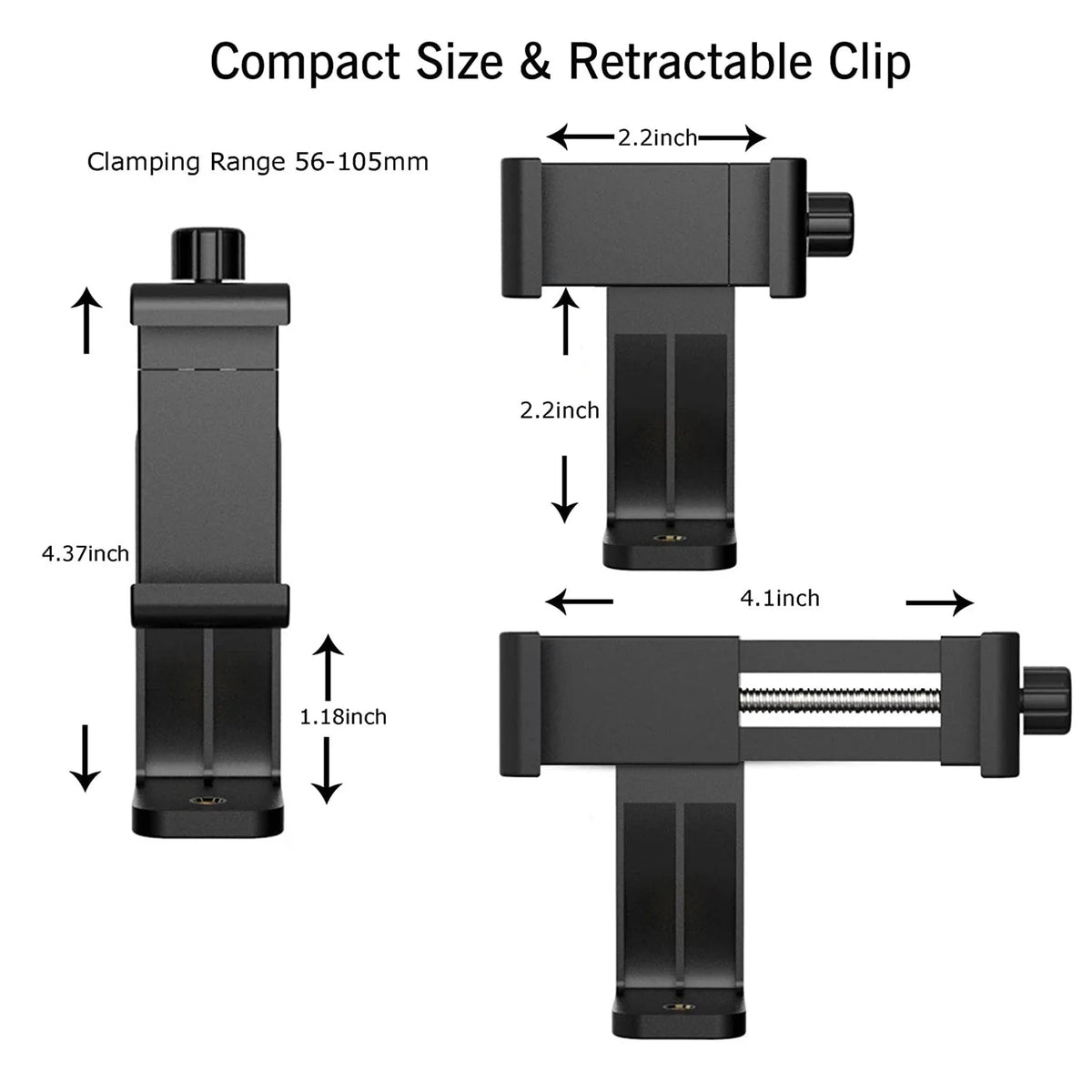 Phone Chest Mount 360° Rotating Hands-Free Recording