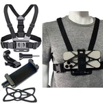 Phone Chest Mount 360° Rotating Hands-Free Recording