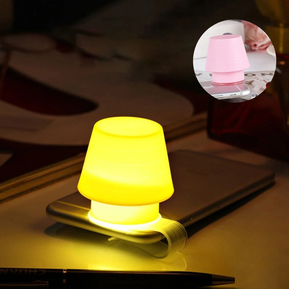 Phone Flashlight Night Light Silica Gel Diffuser