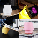 Phone Flashlight Night Light Silica Gel Diffuser