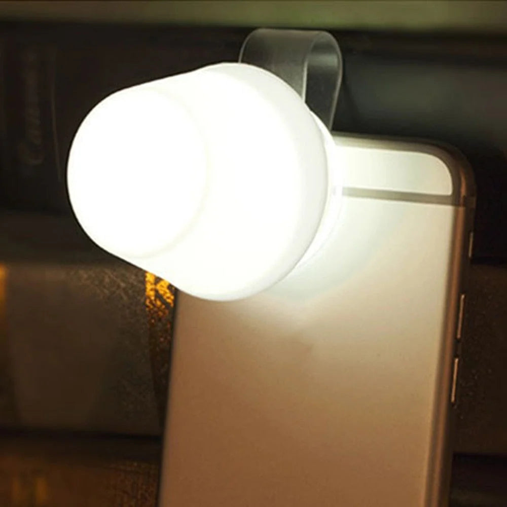 Phone Flashlight Night Light Silica Gel Diffuser