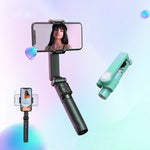 Phone Gimbal Stabilizer Foldable Extendable Bluetooth Remote Control