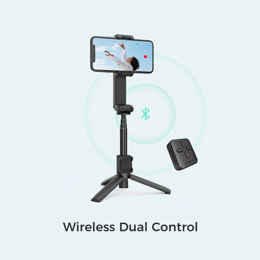 Phone Gimbal Stabilizer Foldable Extendable Bluetooth Remote Control