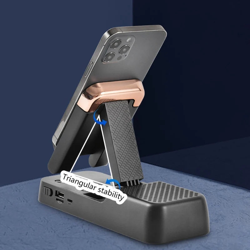 Phone Holder Dock Bluetooth Speaker Adjustable Angle Charging Support