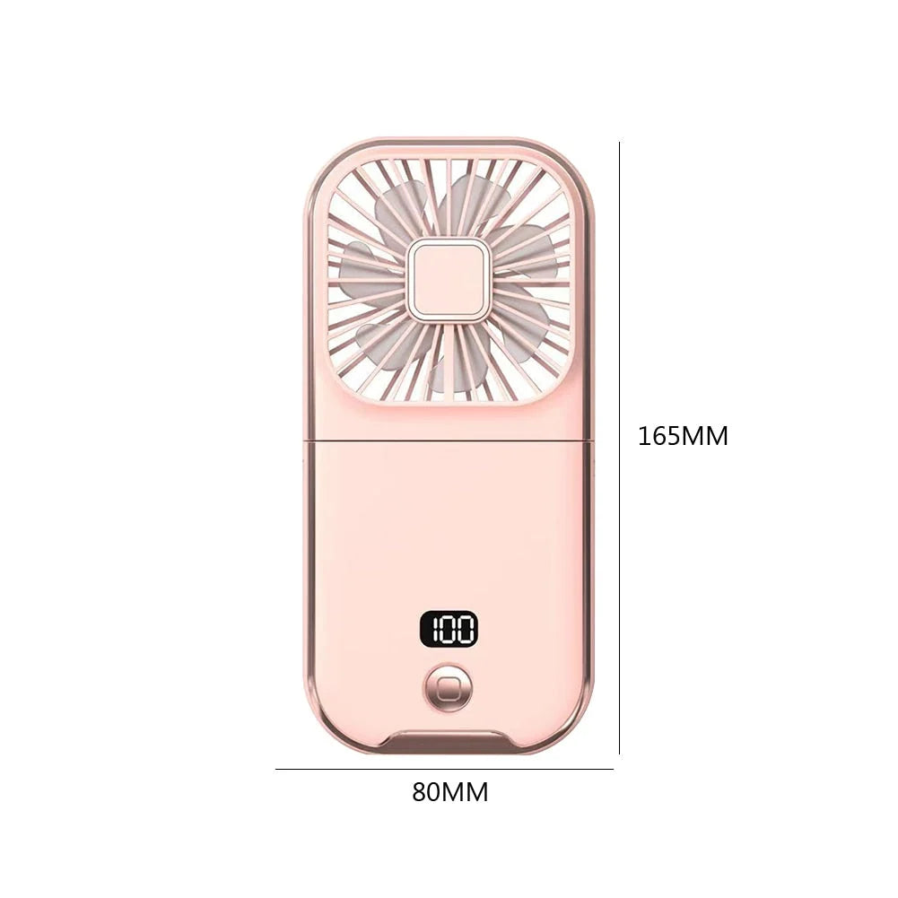 Phone Holder Fan 2-In-1 Rechargeable 3000mAh Battery