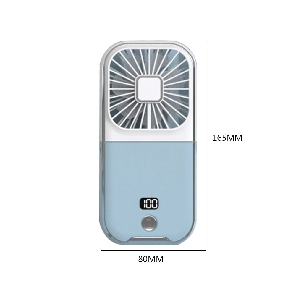 Phone Holder Fan 2-In-1 Rechargeable 3000mAh Battery