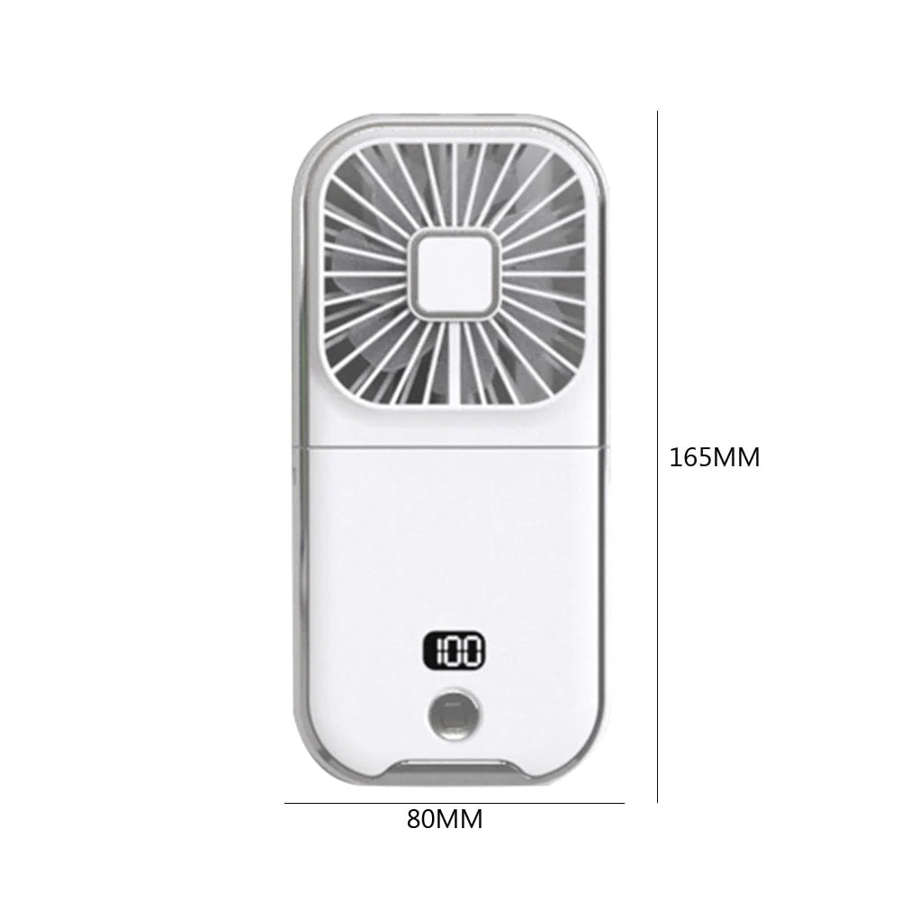 Phone Holder Fan 2-In-1 Rechargeable 3000mAh Battery