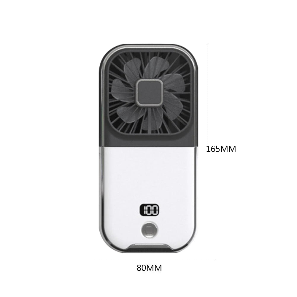 Phone Holder Fan 2-In-1 Rechargeable 3000mAh Battery