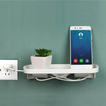 Phone Holder Wall-Mounted Adhesive Cable Storage