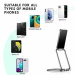 Phone Holder Zinc Alloy 360-Degree Rotatable Foldable