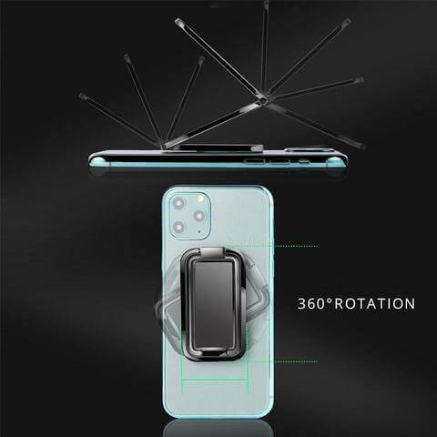 Phone Holder Zinc Alloy 360-Degree Rotatable Foldable