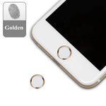 Phone Home Button Ring Sticker Metal Aluminum Finish