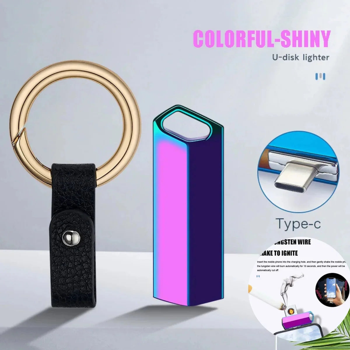 Phone Lighter OTG-Powered Compact Rotating Cover