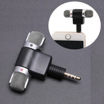 Phone Microphone Directional Stereo 3.5mm Plug-In