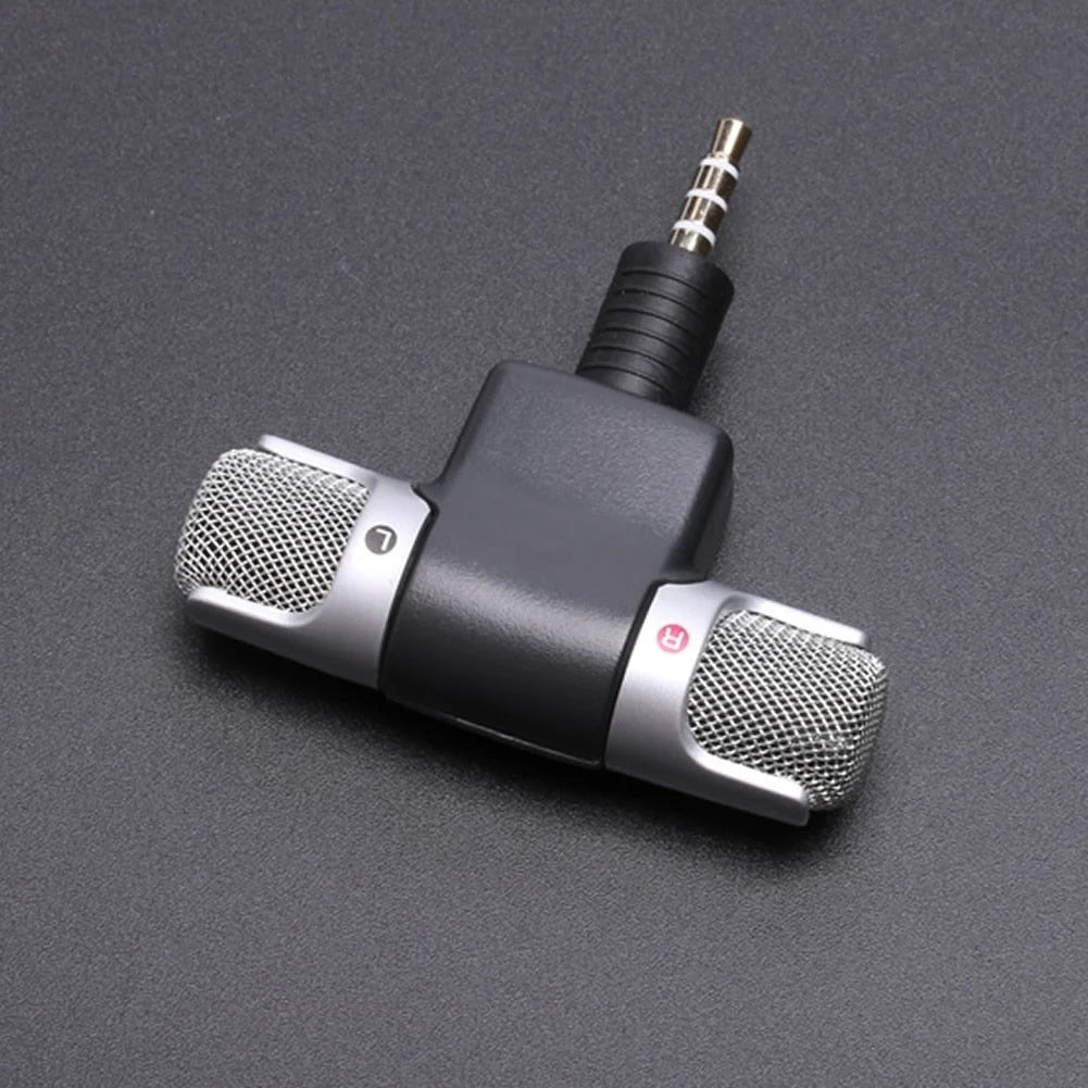 Phone Microphone Directional Stereo 3.5mm Plug-In