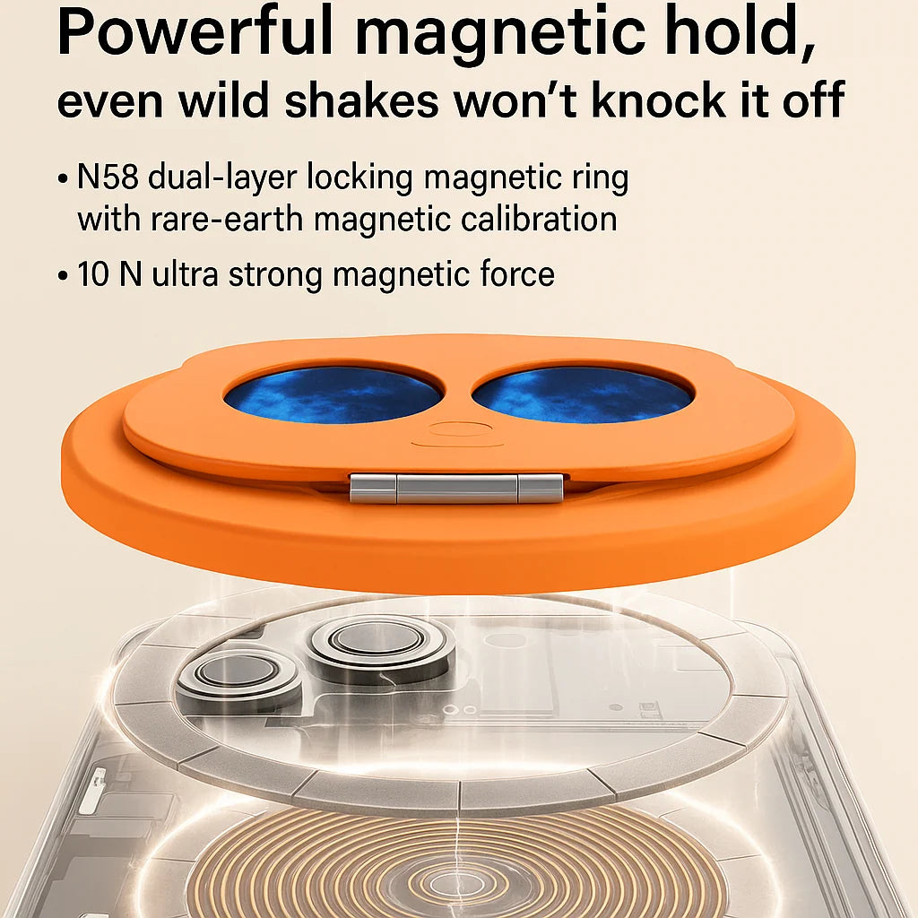 Phone Ring Stand Magnetic Adjustable 360° Rotation