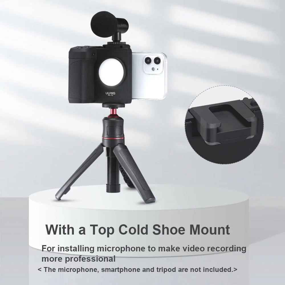 Phone Stabilizer Wireless Control Built-In Light