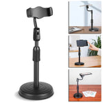 Phone Stand Adjustable Height Rotating Weighted Base