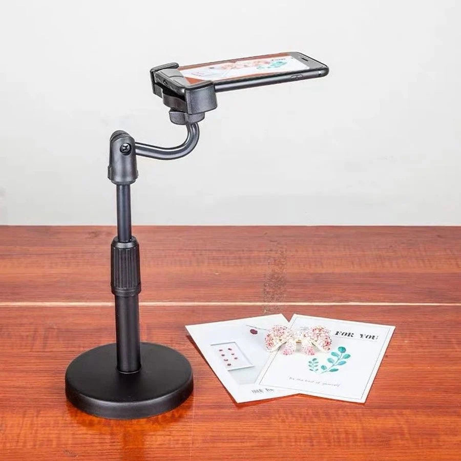 Phone Stand Adjustable Height Rotating Weighted Base