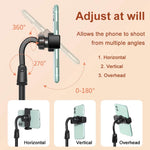 Phone Stand Adjustable Height Rotating Weighted Base