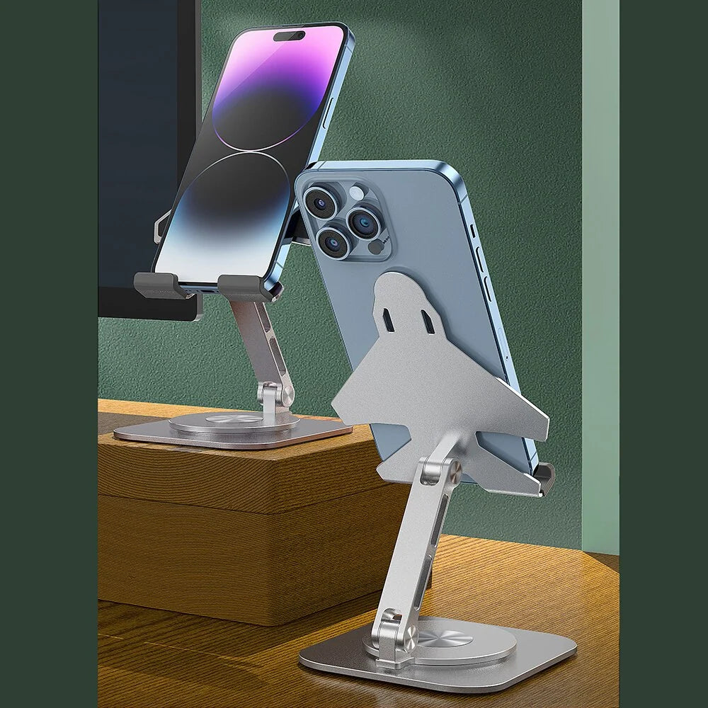Phone Stand Foldable Aluminum 360° Rotation