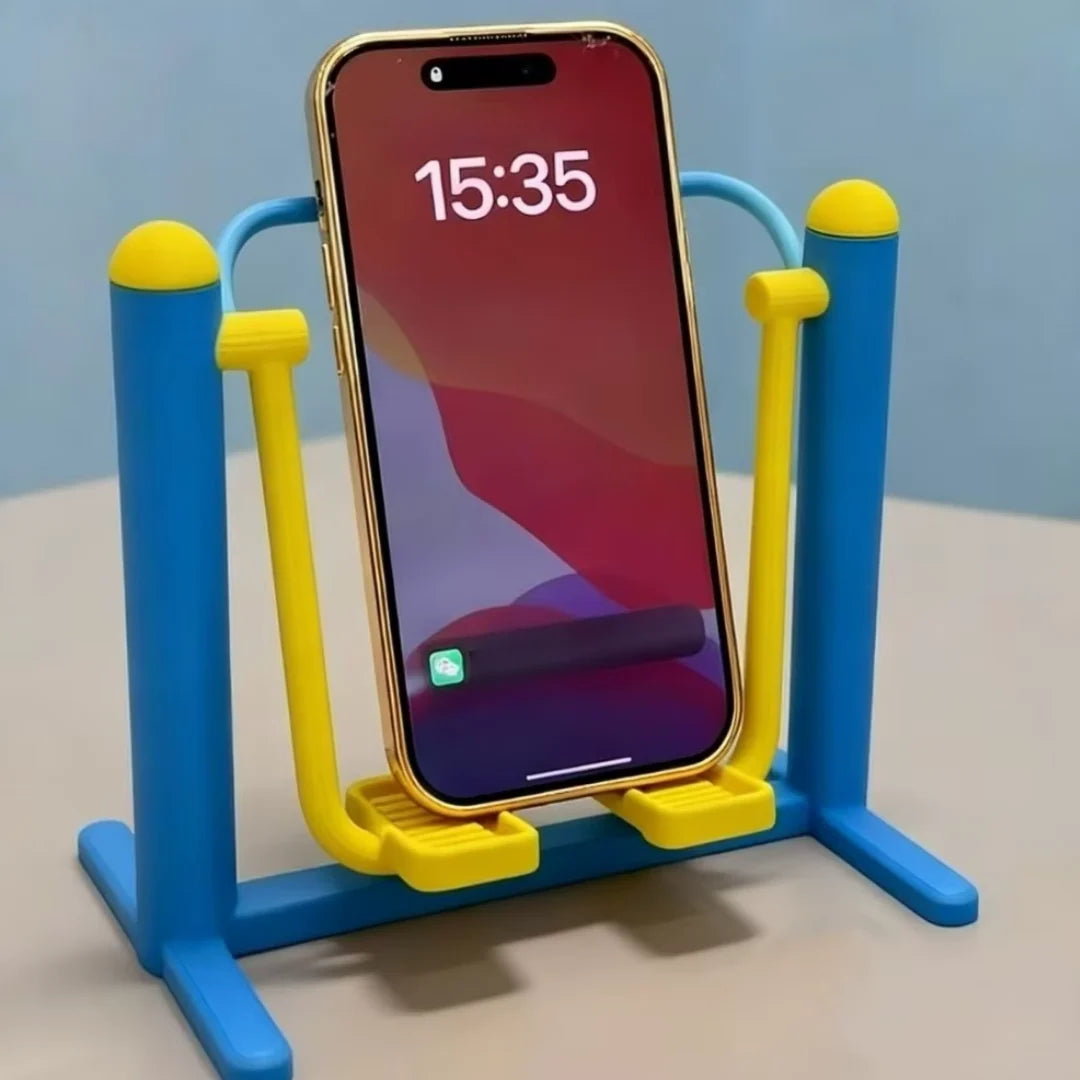 Phone Stand Gym Rack Design Stable Viewing ABS Construction