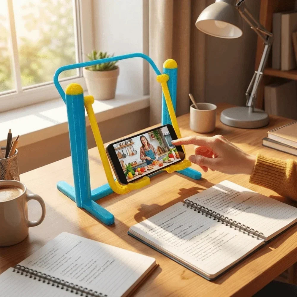 Phone Stand Gym Rack Design Stable Viewing ABS Construction