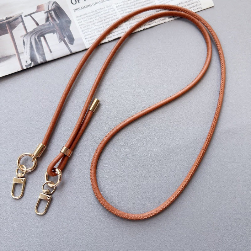 Phone Strap Leather Adjustable Length With Metal Clips