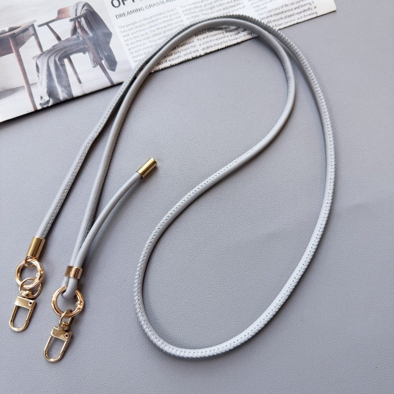 Phone Strap Leather Adjustable Length With Metal Clips