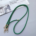 Phone Strap Leather Adjustable Length With Metal Clips