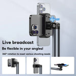 Phone & Tablet Floor Stand Adjustable Height Aluminum Alloy