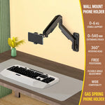 Phone & Tablet Holder Adjustable Arm 360° Rotating Mount