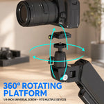 Phone & Tablet Holder Adjustable Arm 360° Rotating Mount
