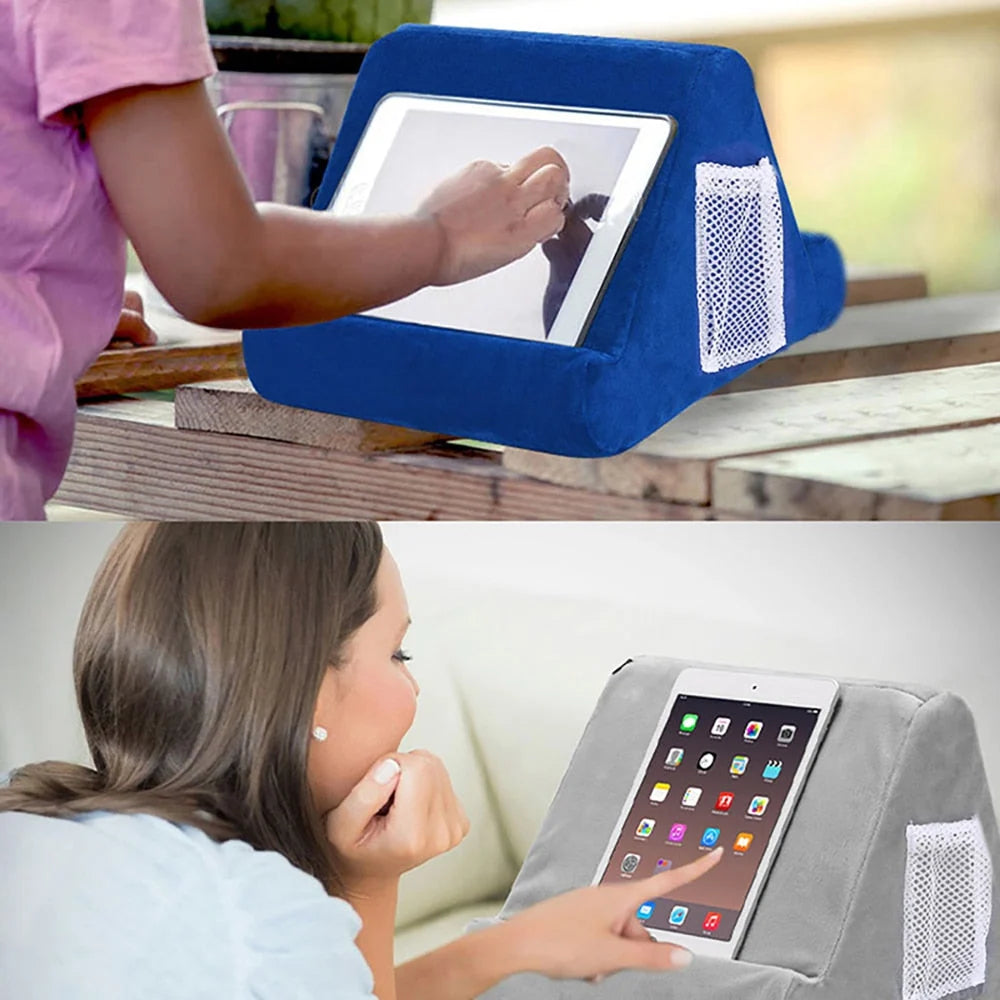 Phone & Tablet Pillow Stand Three Viewing Angles