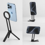 Phone Tripod Magnetic Foldable Clip-On