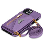 Phone Wallet Case Card Pocket Dustproof Lanyard